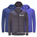 စိတ်ကြိုက်အမှတ်တံဆိပ်လွင်ပြင်လူ၏ zip zipper hoodies zip